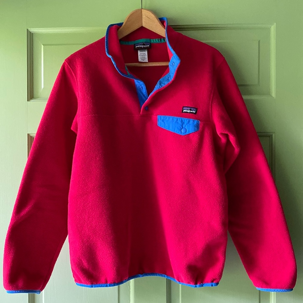 Beautiful Hot Pink Patagonia Synchilla Snap t Jacket